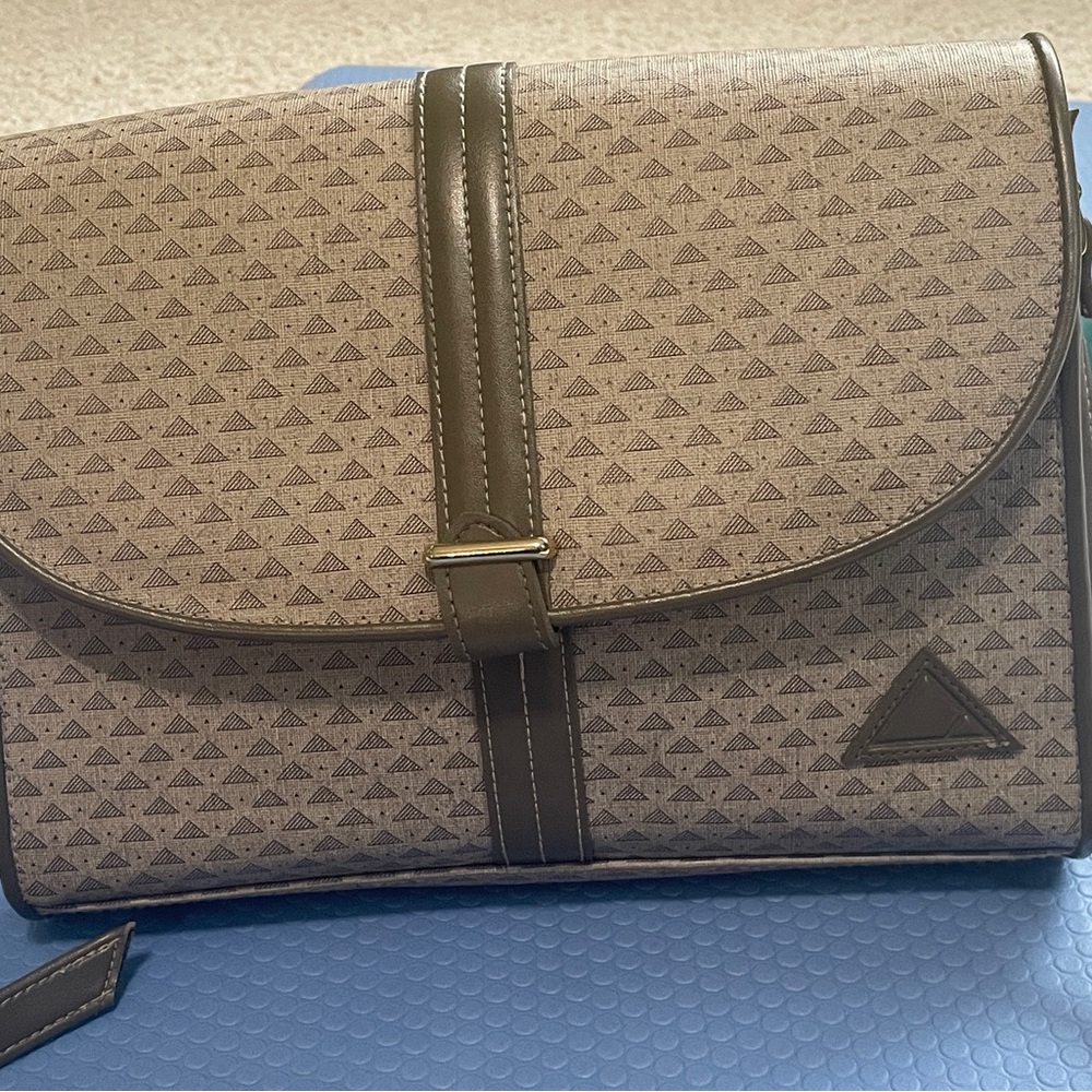 Vintage Liz Claiborne Purse - Grey and Cream - Picture 3 of 10